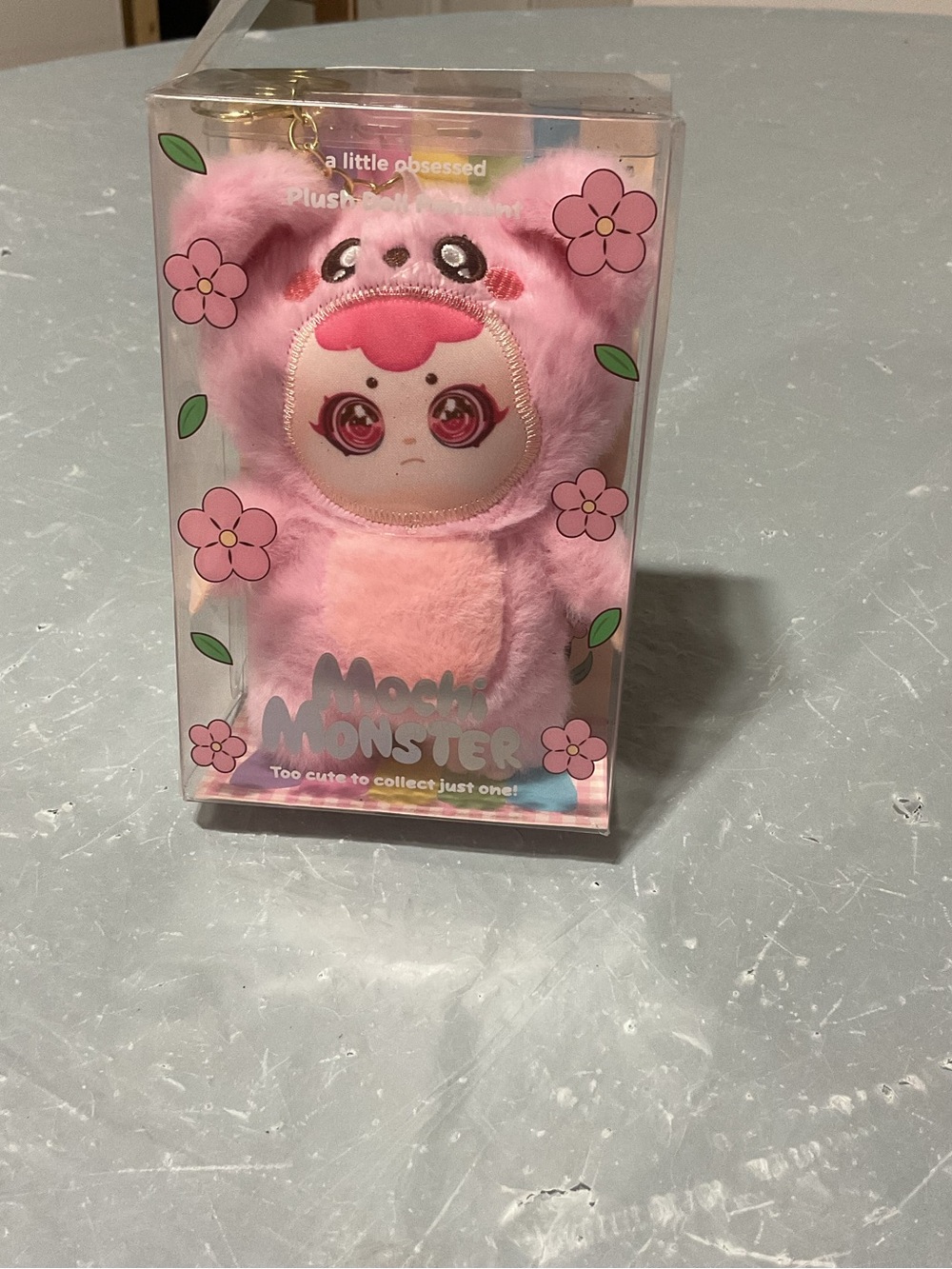 Pink Plush Keychain - Cute Pink Stuffed Toy